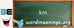 WordMeaning blackboard for km